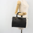 LOUIS VUITTON Epi Speedy 25 Hand Bag Black M59042 LV Auth 190404SAV-23