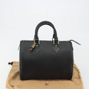 LOUIS VUITTON Epi Speedy 25 Hand Bag Black M59042 LV Auth 190404SAV-24