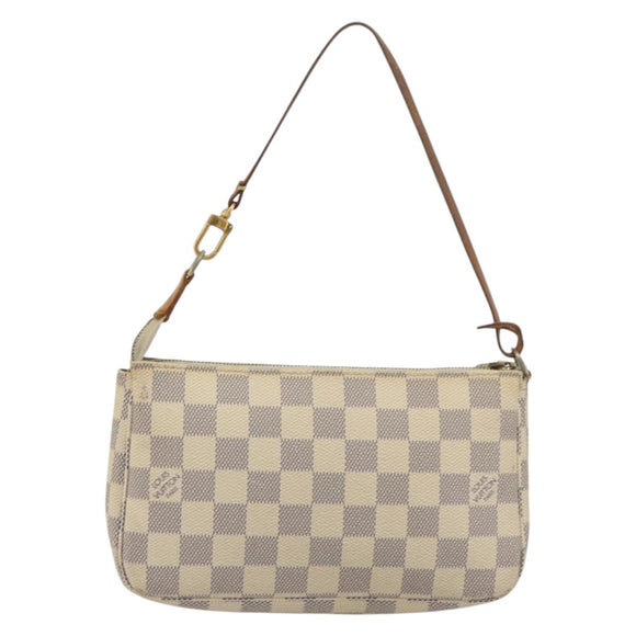 LOUIS VUITTON Damier Azur Pochette Accessoires Pouch N51986 LV Auth 190407