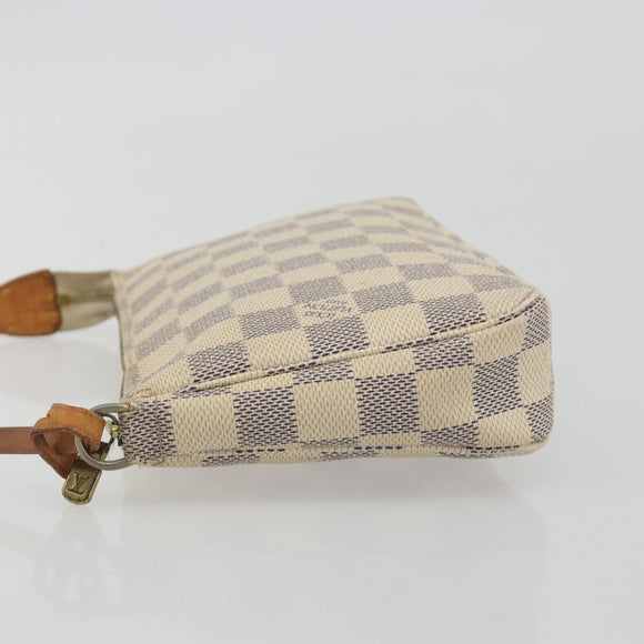LOUIS VUITTON Damier Azur Pochette Accessoires Pouch N51986 LV Auth 190407