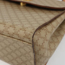 CELINE Macadam Canvas Star Ball Hand Bag PVC 2way Beige Gold Auth 190408A-14