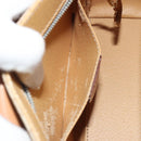 CELINE Macadam Canvas Star Ball Hand Bag PVC 2way Beige Gold Auth 190408A-11