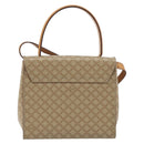 CELINE Macadam Canvas Star Ball Hand Bag PVC 2way Beige Gold Auth 190408A-2