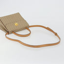 CELINE Macadam Canvas Star Ball Hand Bag PVC 2way Beige Gold Auth 190408A-7