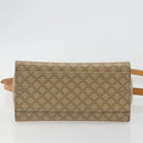 CELINE Macadam Canvas Star Ball Hand Bag PVC 2way Beige Gold Auth 190408A-5