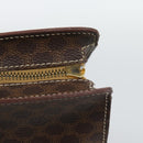 CELINE Macadam Canvas Tote Bag PVC Leather Brown Gold Auth 190411-10