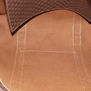 CELINE Macadam Canvas Tote Bag PVC Leather Brown Gold Auth 190411-11