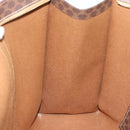 CELINE Macadam Canvas Tote Bag PVC Leather Brown Gold Auth 190411-19