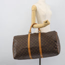 LOUIS VUITTON Monogram Keepall 55 Boston Bag M41424 LV Auth 190412A-19