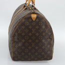 LOUIS VUITTON Monogram Keepall 55 Boston Bag M41424 LV Auth 190412A-5