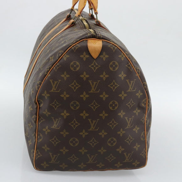 LOUIS VUITTON Monogram Keepall 55 Boston Bag M41424 LV Auth 190412A