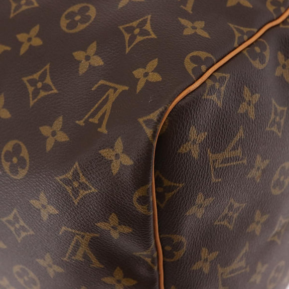 LOUIS VUITTON Monogram Keepall 55 Boston Bag M41424 LV Auth 190413V