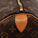 LOUIS VUITTON Monogram Keepall 55 Boston Bag M41424 LV Auth 190413V-14