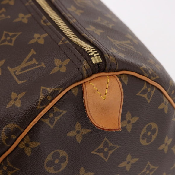 LOUIS VUITTON Monogram Keepall 55 Boston Bag M41424 LV Auth 190413V