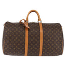 LOUIS VUITTON Monogram Keepall 55 Boston Bag M41424 LV Auth 190413V-2