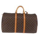 LOUIS VUITTON Monogram Keepall 55 Boston Bag M41424 LV Auth 190413V-3
