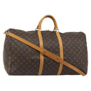 LOUIS VUITTON Monogram Keepall Bandouliere 60 Boston Bag M41412 LV Auth 190414A-1