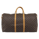 LOUIS VUITTON Monogram Keepall Bandouliere 60 Boston Bag M41412 LV Auth 190414A-13