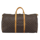LOUIS VUITTON Monogram Keepall Bandouliere 60 Boston Bag M41412 LV Auth 190414A-2