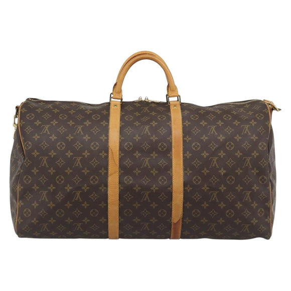 LOUIS VUITTON Monogram Keepall Bandouliere 60 Boston Bag M41412 LV Auth 190414A