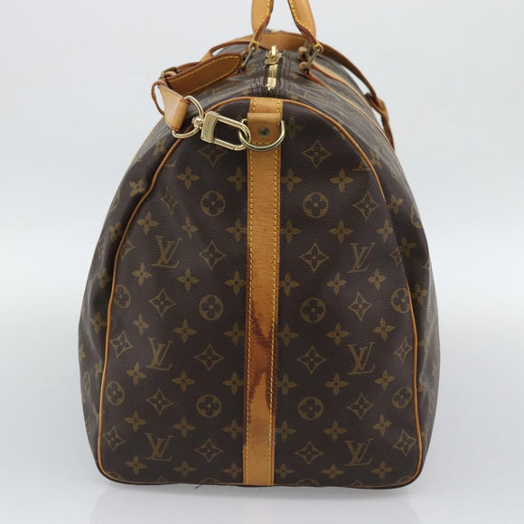 LOUIS VUITTON Monogram Keepall Bandouliere 60 Boston Bag M41412 LV Auth 190414A