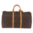 LOUIS VUITTON Monogram Keepall 50 Boston Bag M41426 LV Auth 190417A-2