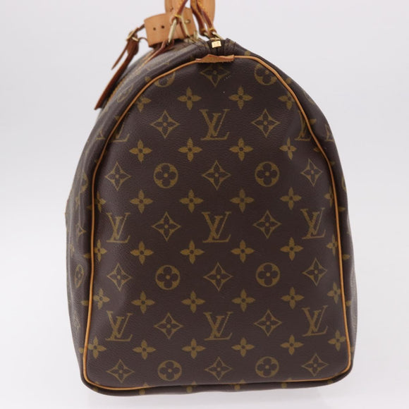 LOUIS VUITTON Monogram Keepall 50 Boston Bag M41426 LV Auth 190417A