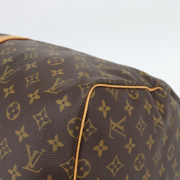 LOUIS VUITTON Monogram Keepall 55 Boston Bag M41424 LV Auth 190418A