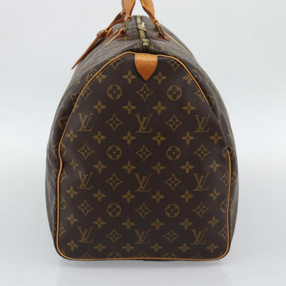 LOUIS VUITTON Monogram Keepall 55 Boston Bag M41424 LV Auth 190418A