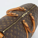 LOUIS VUITTON Monogram Keepall 55 Boston Bag M41424 LV Auth 190418A-6