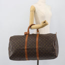 LOUIS VUITTON Monogram Keepall 55 Boston Bag M41424 LV Auth 190419-18