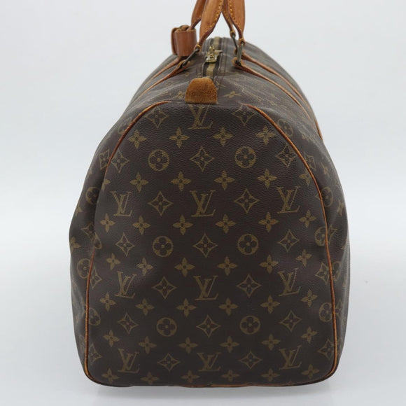 LOUIS VUITTON Monogram Keepall 55 Boston Bag M41424 LV Auth 190419