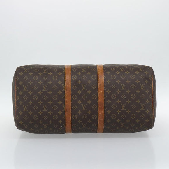 LOUIS VUITTON Monogram Keepall 55 Boston Bag M41424 LV Auth 190419