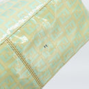 FENDI Zucchino Canvas Mamma Baguette Bag Coated Canvas Gold Green Auth 190420A-8