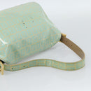 FENDI Zucchino Canvas Mamma Baguette Bag Coated Canvas Gold Green Auth 190420A-7
