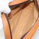 CELINE Macadam Canvas Shoulder Bag PVC Leather Brown Gold Auth 190422A-11