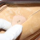 CELINE Macadam Canvas Shoulder Bag PVC Leather Brown Gold Auth 190422A-12
