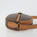 CELINE Macadam Canvas Shoulder Bag PVC Leather Brown Gold Auth 190422A-3