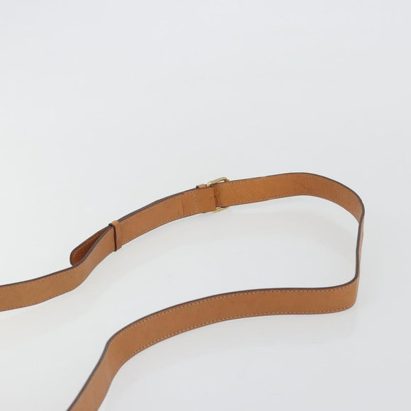 CELINE Macadam Canvas Shoulder Bag PVC Leather Brown Gold Auth 190422A