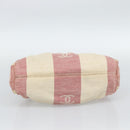 CHANEL Hand Bag Canvas Red CC Auth 190424-5