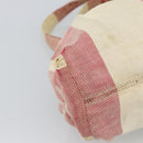 CHANEL Hand Bag Canvas Red CC Auth 190424-16