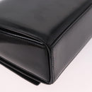 CELINE Hand Bag Patent leather Black Gold Auth 190425A-16