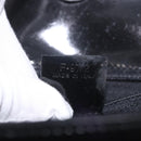 CELINE Hand Bag Patent leather Black Gold Auth 190425A-12