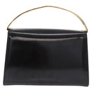 CELINE Hand Bag Patent leather Black Gold Auth 190425A-2