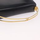 CELINE Hand Bag Patent leather Black Gold Auth 190425A-7