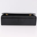 CELINE Hand Bag Patent leather Black Gold Auth 190425A-5