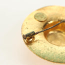 CHANEL Brooch metal Gold CC Auth 190426M-10