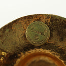 CHANEL Brooch metal Gold CC Auth 190426M-12