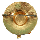 CHANEL Brooch metal Gold CC Auth 190426M-3