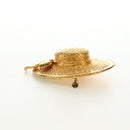 CHANEL Brooch metal Gold CC Auth 190426M-4